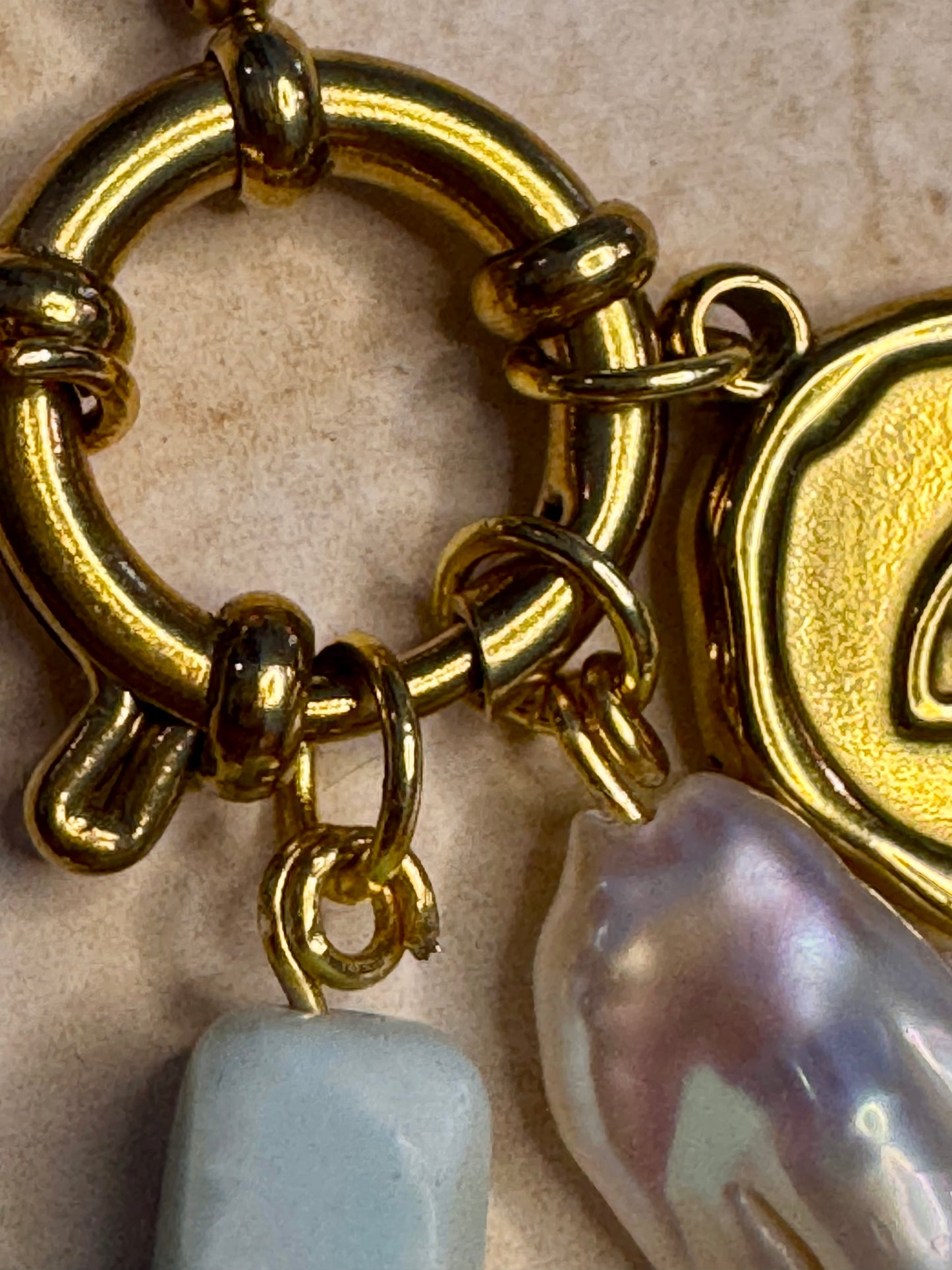 Azure gaze necklace