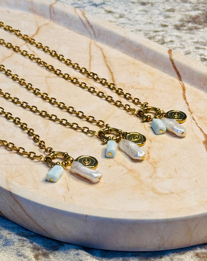 Azure gaze necklace